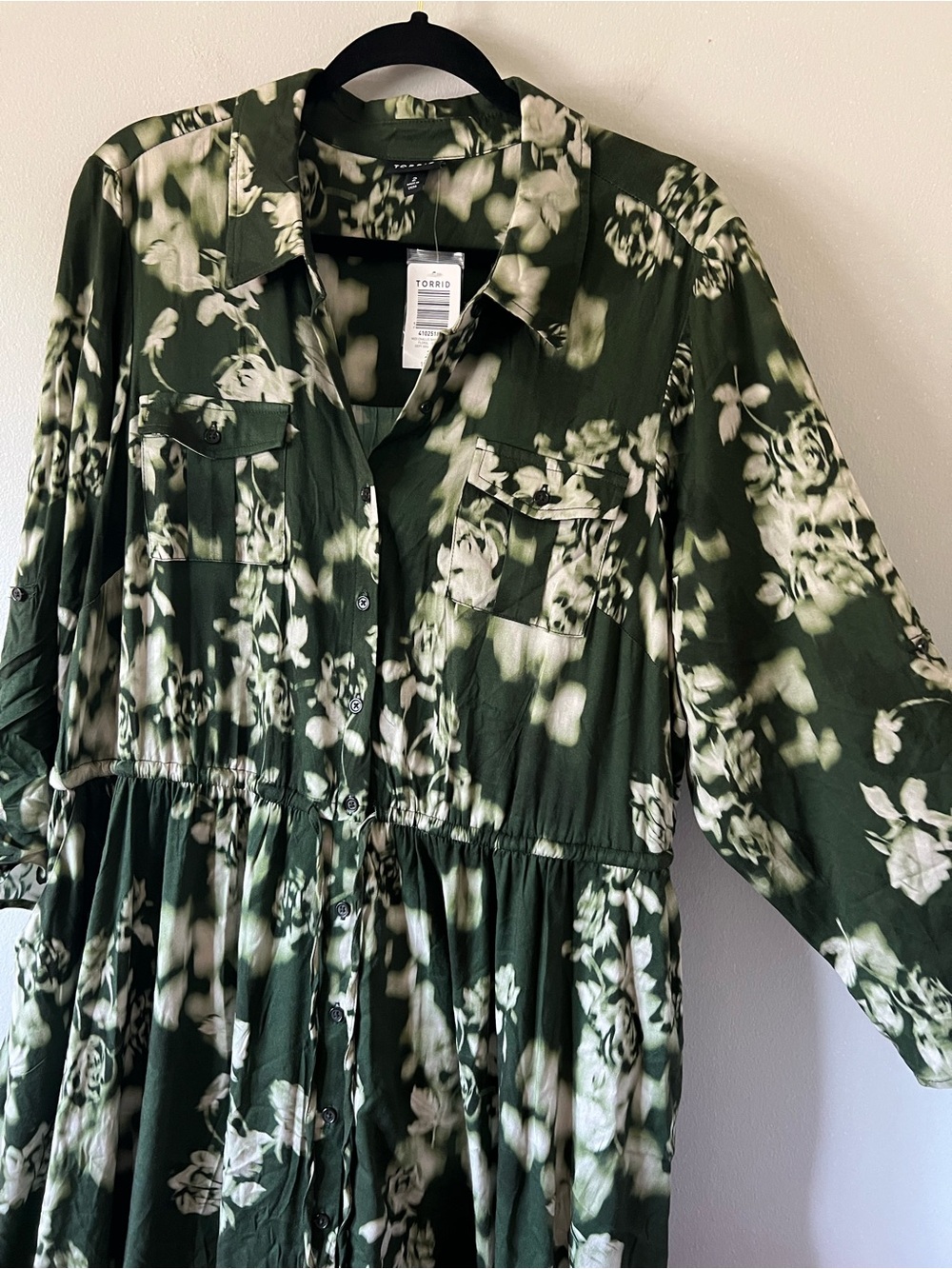 Torrid Midi Challis Shirt Dress - Picture 2 of 8